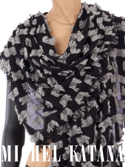 Палантин Унисекс CutT.W100_24DMW-11.2/BL